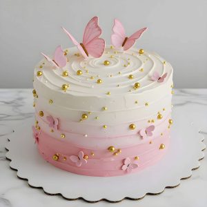 Delicate Butterfly Cake