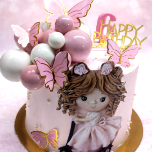 Doll theme cake