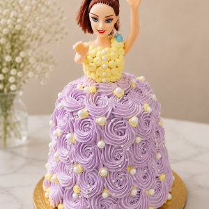 Lavender Barbie Doll Cake