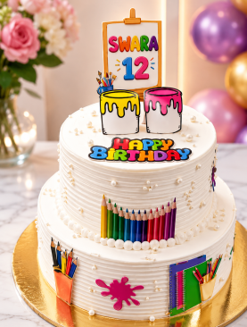 Colorful Birthday Cake