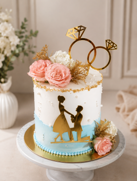 Ring Ceremony Cake