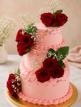 Floral Decorated Cake