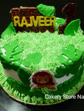 Forest Theme Birthday Cake