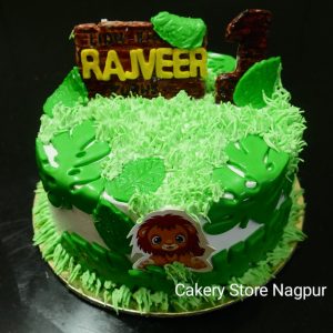 Forest Theme Birthday Cake