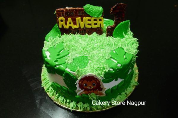 Forest Theme Birthday Cake