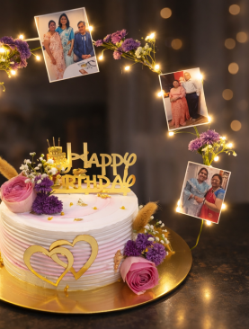 Beautiful Customized Birthday Cake